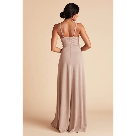 Birdy Grey Ash Dress Maxi Bridesmaids Dress Women's Size XS Brown Mauve NWT - Picture 2 of 7